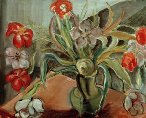 Tulipani rossi e bianchi da Alma Del Banco